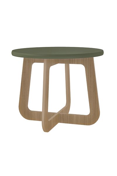 ARTLY Center coffee table for living rooms and homes, oak and slate color, 59*46.5*59
