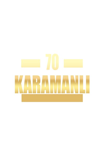 Reysa Tasarım 70 ملصق سيارة كارامانلي مقاس 17x17 سم ذهبي