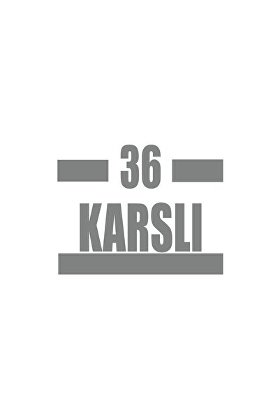 Reysa Tasarım 36 ملصق سيارة كارلي مقاس 17x17 سم رمادي