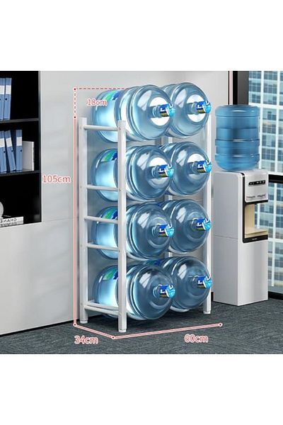 Mumoo bear Water Bottle Rack, 4 Layer Water Bottle Storage Stand with 8 Water Bottles Capacity, Heavy Duty Wate