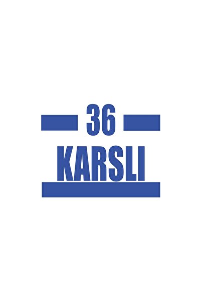 Reysa Tasarım 36 ملصق سيارة كارلي 17x17 سم أزرق