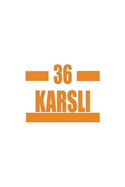 Reysa Tasarım 36 Car Sticker 17X17 cm Orange