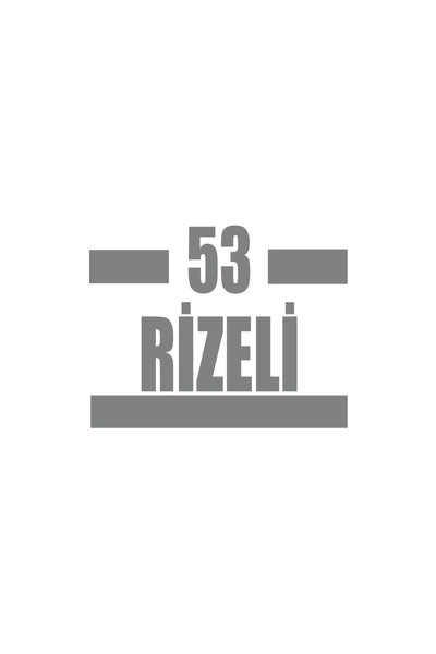 Reysa Tasarım 53 ملصق سيارة ريزالي 17x17 سم رمادي