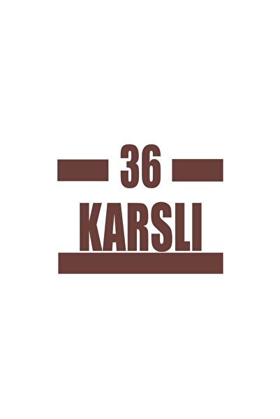 Reysa Tasarım 36 ملصق سيارة كارلي 17x17 سم بني