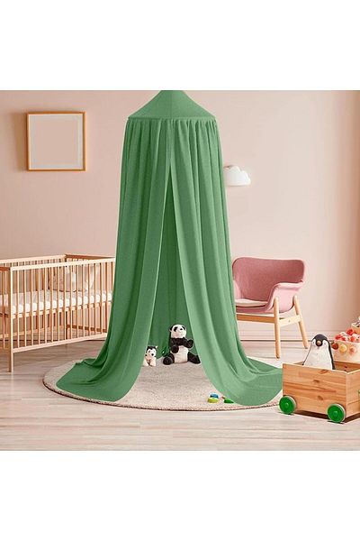 BearTop Copertină pentru copii, BathVision Happy 226X260, pentru pat/loc de joacă pentru copii, crem