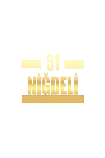 Reysa Tasarım 51 Niğdeli Car Sticker 17X17 cm Gold