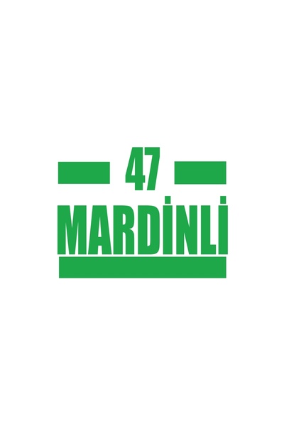 Reysa Tasarım 47 Mardinli Car Sticker 17X17 cm Green