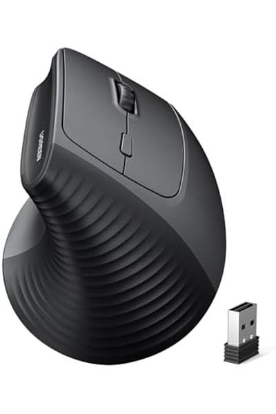 Ugreen Vertical Ergonomic Mouse, 4000 DPI Wireless Mouse Bluetooth & 2.4 GHZ USB Receiver