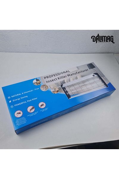 dalimag Aparat antiinsecte profesional UV, 2x20W, raza 200 mp, muste, tantari, 65 cm