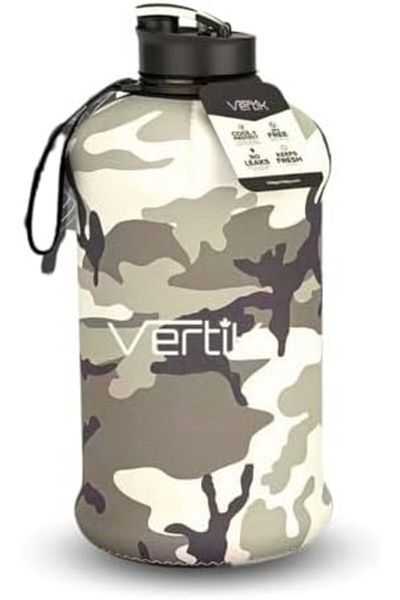 Vertik Sports Water Bottle (2.2 Liters) | Half Gallon | Hydro Flask, Large Reusable Bottles | Eco-friendly,