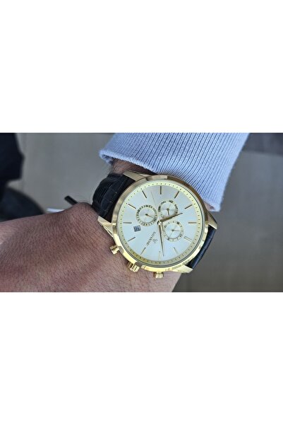 Raymond Rym-1146 Quartz Men's Watch - Steel Case and Leather Cord - 2 Years Warranty