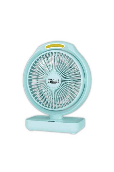 Generic STARGOLD 6 Inch Rechargeable Rotary Mini Fan with 3 Speeds, Light & 10H Battery Life
