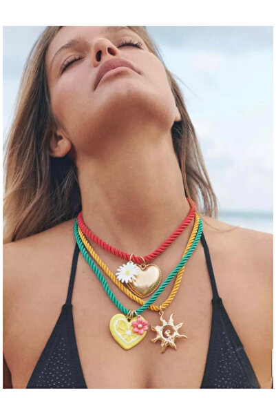 Pera Zra Brand Colorful String Necklace