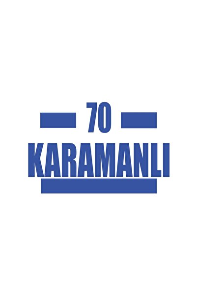 Reysa Tasarım 70 Karamanlı Car Sticker 17X17 cm Blue