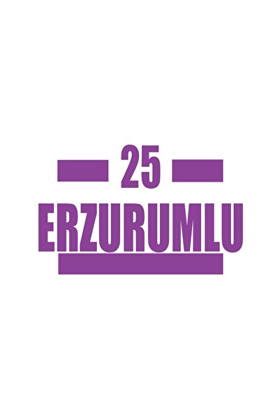 Reysa Tasarım 25 ملصق سيارة من إرزوروم مقاس 17x17 سم أرجواني