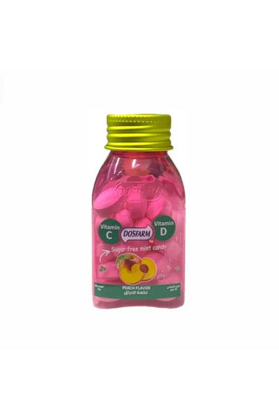 DOSFARM Sugar-free peach flavored vitamin candy