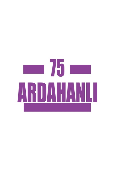 Reysa Tasarım 75 ملصق سيارة أردانلي 17x17 سم أرجواني