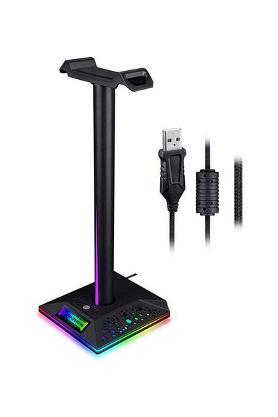 Generic Head Mounted Bracket Detachable Headset Holder with 9 Kinds of RGB Lighting Modes