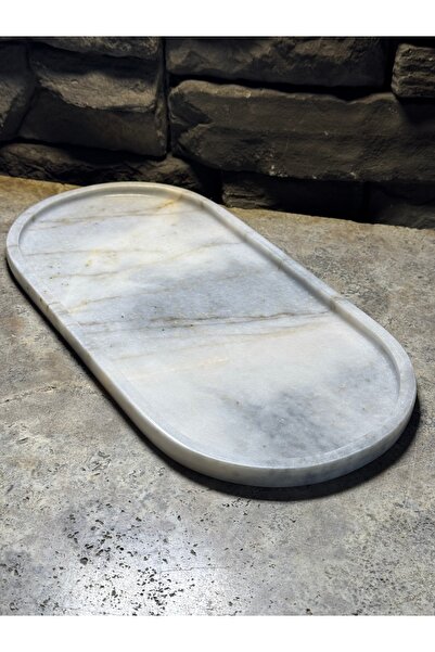 Polen Stone 40X20 Natural Gray Marble Presentation Tray
