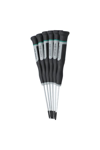 ACE 6-Piece Torx Precision Screwdriver Set Black and Grey