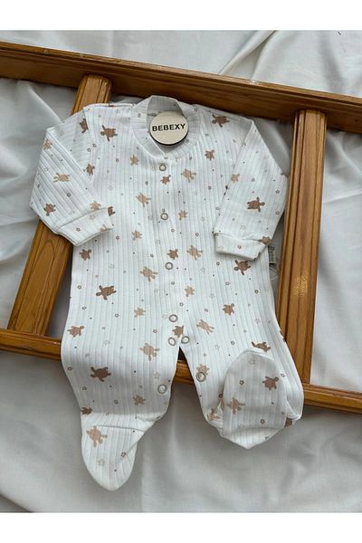 BEBEXY BUTİK Turtle Printed Baby Romper