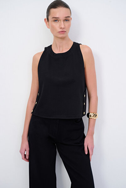 Love My Body Moda Tutkusu Kolsuz Denim Bluz