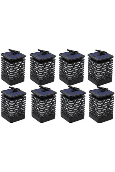 HOZRO Set 8 lămpi solare HOZRO, efect de flacără, design elegant