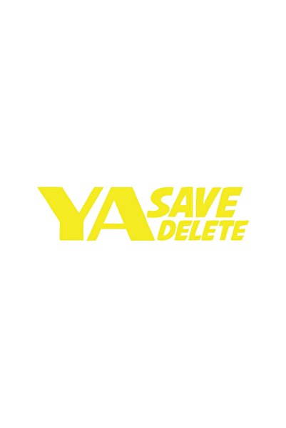 Reysa Tasarım ملصق سيارة Ya Save Ya Delete مقاس 17x17 سم أصفر