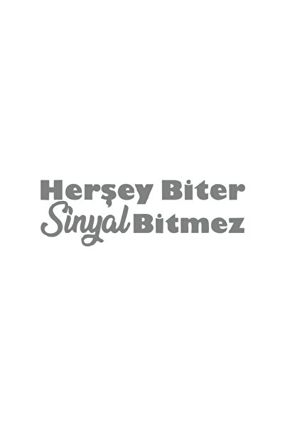 Reysa Tasarım ملصق سيارة Everything Ends Signal Doesn't End مقاس 17 × 17 سم ب...