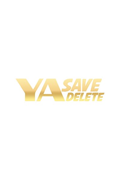 Reysa Tasarım ملصق سيارة Ya Save Ya Delete مقاس 17x17 سم ذهبي