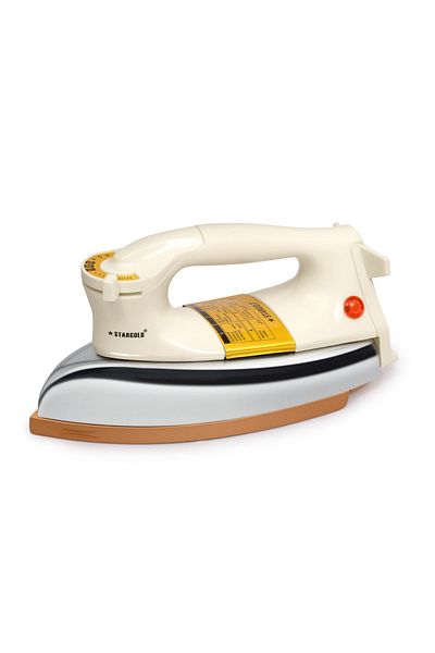 Generic STARGOLD 1000W Heavy Weight Dry Iron with Ceramic Soleplate and Auto Thermostat Cut-Off