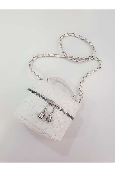 GÜLÇEM butik Women's Mini Shoulder Bag Sote White