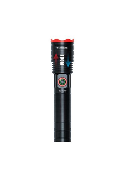 Generic STARKLITE Rechargeable Zoom LED Flashlight – 20W Laser Light, 1000 Lumens, 3000mAh Battery