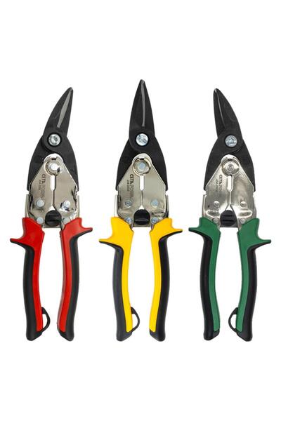 CETA FORM J04-R03 Articulated Sheet Metal Shear Set (with Leather Bag)