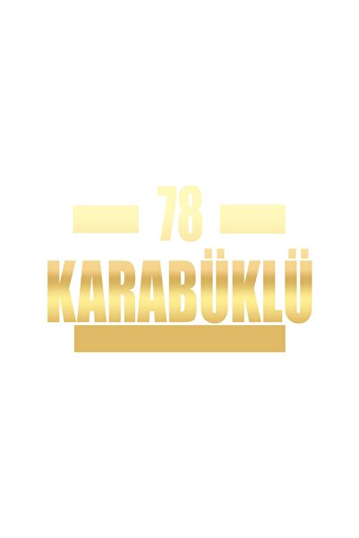 Reysa Tasarım 78 Karabüklü Car Sticker 17X17 cm Gold