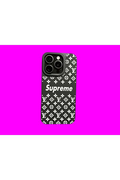 Supreme Phone case compatible with iPhone 15 PRO SUPREME, black and white