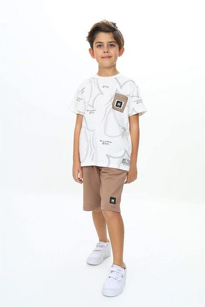 RAPAPA Boy's Shorts Suit Bottom Top Suit 6020