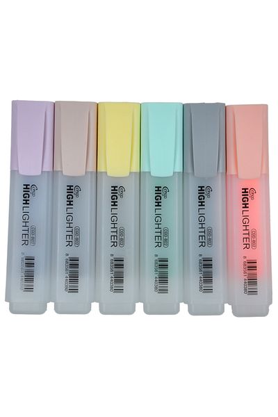 Cengo 6Pcs Highlighter Morandi Colors Cgo802