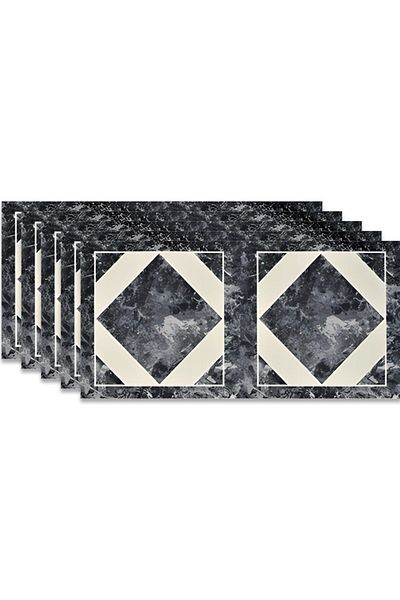 HOZRO Set 100 x Placi imitatie Marmura autoadezive HOZRO, Model abstract, pentru pereti, acopera o suprafa