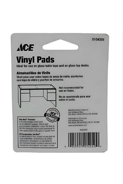 ACE Round Protective Durable Vinyl Bumper Pads Clear 3/4inch