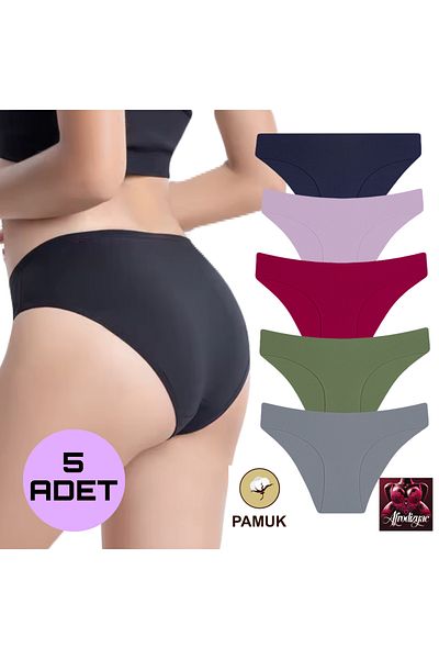 Afrodizyac 5-Piece Daily Cotton Slips (Extra Flexible and Soft)