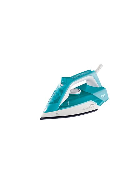 Beko Fier de călcat SIM3122T, 2200W, 110g/min, 240 ml, talpă ceramică, alb-turcoaz