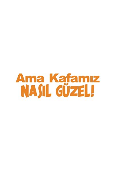 Reysa Tasarım وماذا عن ملصق السيارة الجميل لرأسنا مقاس 17 × 17 سم برتقالي