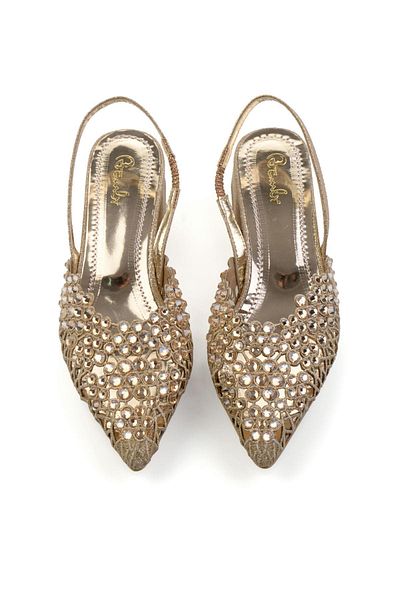 Bambi Gold Women's Evening Dress Shoes K01823121978