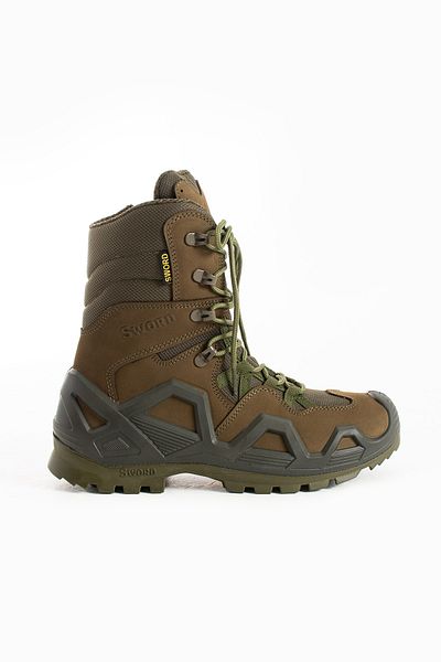 SINGLE SWORD Four Seasons Wearable Genuine Leather Military Tactical Summer Zippered Khaki Boots
