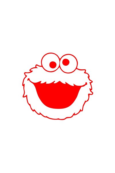 Reysa Tasarım ملصق سيارة كوكيز مونستر مقاس 17x17 سم باللون الأحمر