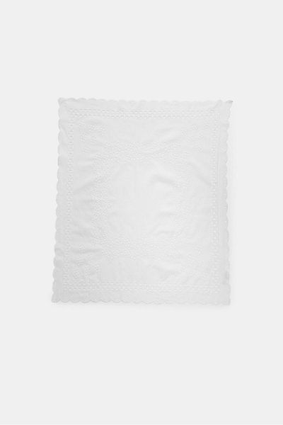 Stradivarius Embroidered cotton scarf