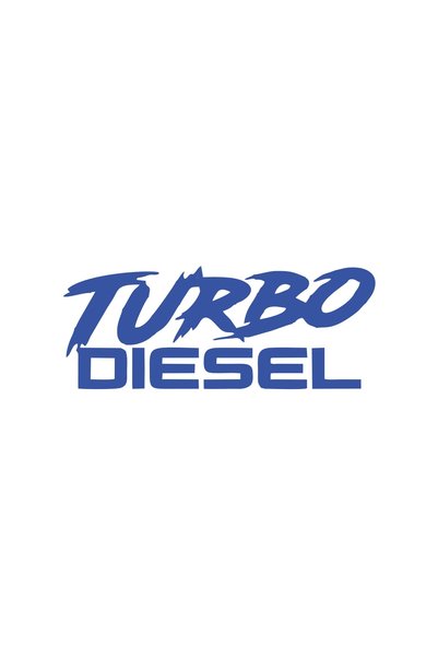 Reysa Tasarım Turbo Diesel Car Sticker 17X17 cm Blue
