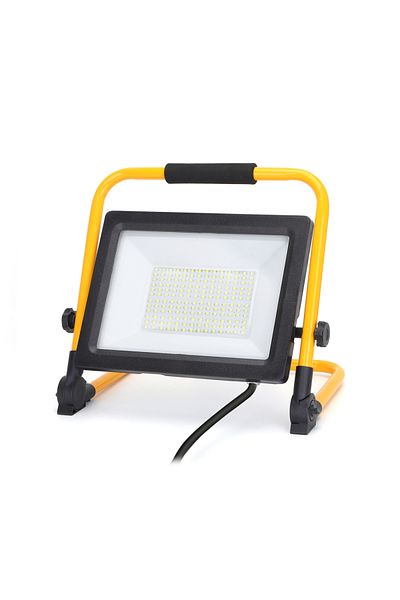 Sofia Concept Portable LED Floodlight, IP44, 100W, 9000Lm, 6500K, 25000H, Aluminum, Black/Yellow