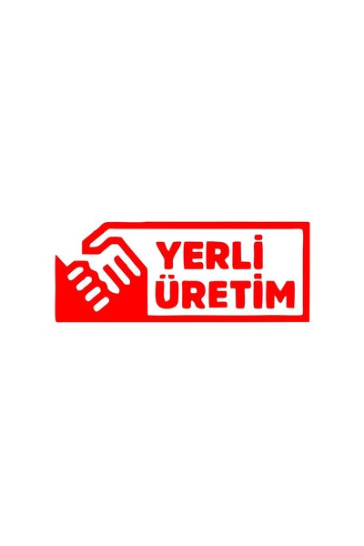 Reysa Tasarım ملصق سيارة إنتاج محلي مقاس 17x17 سم أحمر